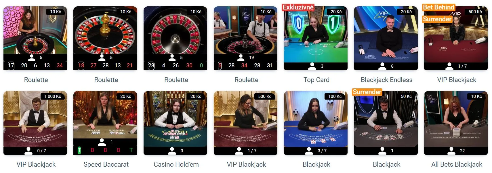 nov&eacute; česk&eacute; online casino Živ&eacute; casino a spolupr&aacute;ce s hern&iacute;mi studii